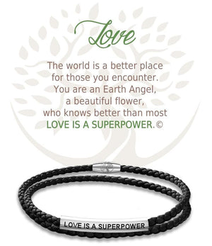Open image in slideshow, Love: Leather Bracelet
