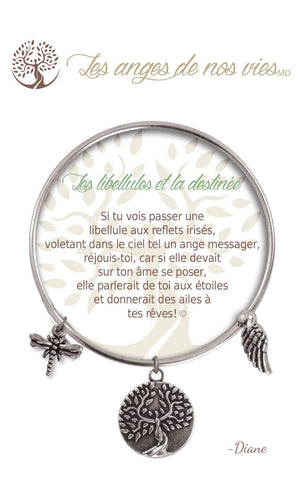 Open image in slideshow, Les libellules et la destinée: Charm Bracelet
