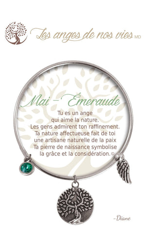 Open image in slideshow, Mai - Émeraude: Birthstone Bracelet
