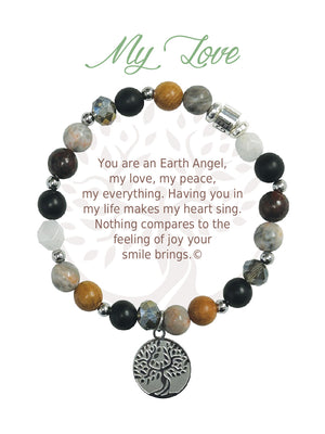Open image in slideshow, My Love: Natural Stone Bracelet
