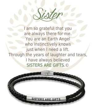 Open image in slideshow, Sister: Leather Bracelet

