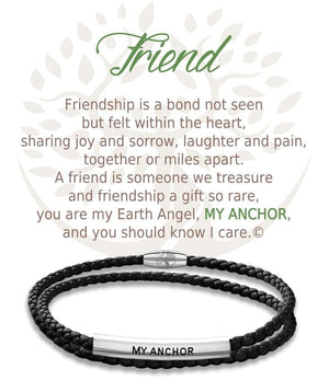 Open image in slideshow, Friend: Leather Bracelet
