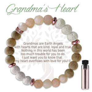 Open image in slideshow, Grandma&#39;s Heart: Aromatherapy Bracelet
