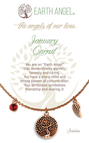 Open image in slideshow, January - Garnet: Birthstone Necklace
