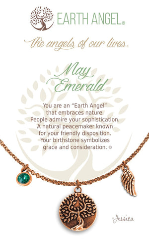 Open image in slideshow, May - Emerald: Birthstone Necklace
