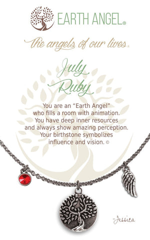 Open image in slideshow, July - Ruby: Birthstone Necklace
