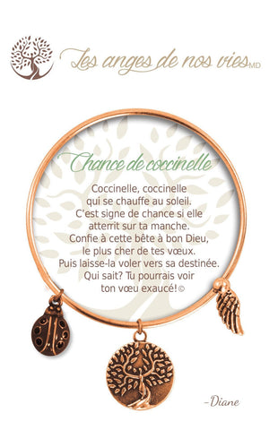 Open image in slideshow, Chance de coccinelle: Charm Bracelet
