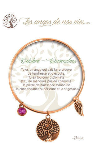 Open image in slideshow, Octobre - Tourmaline: Birthstone Bracelet
